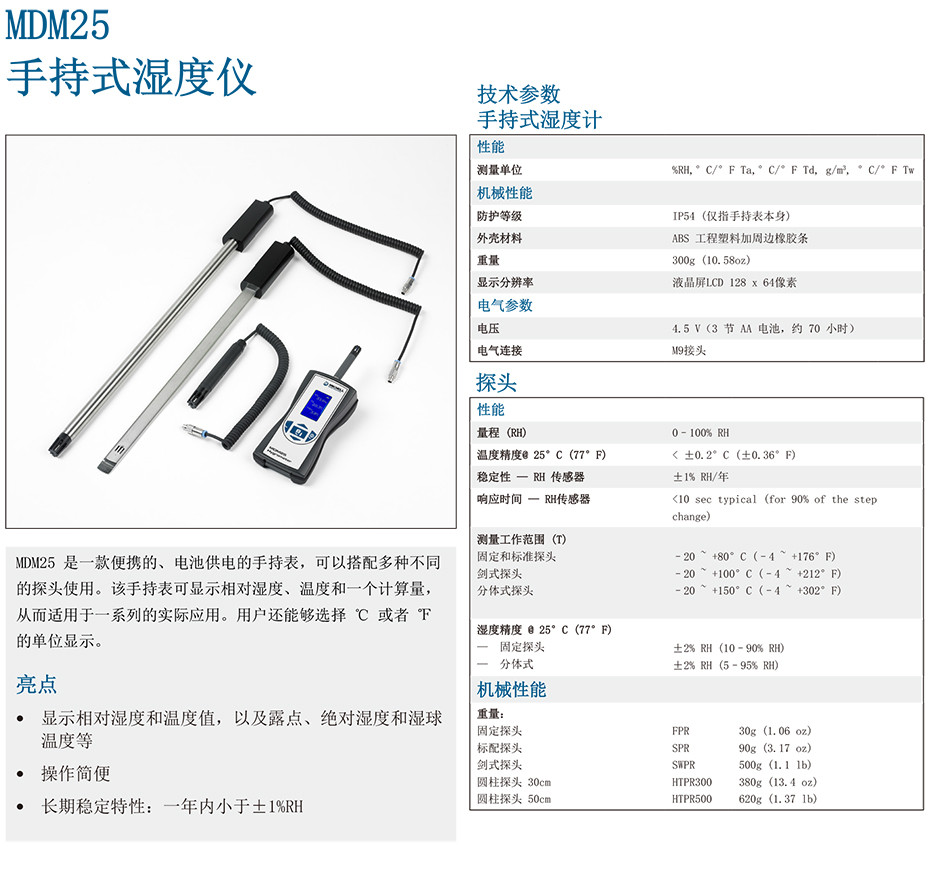 MDM25 手持式濕度儀