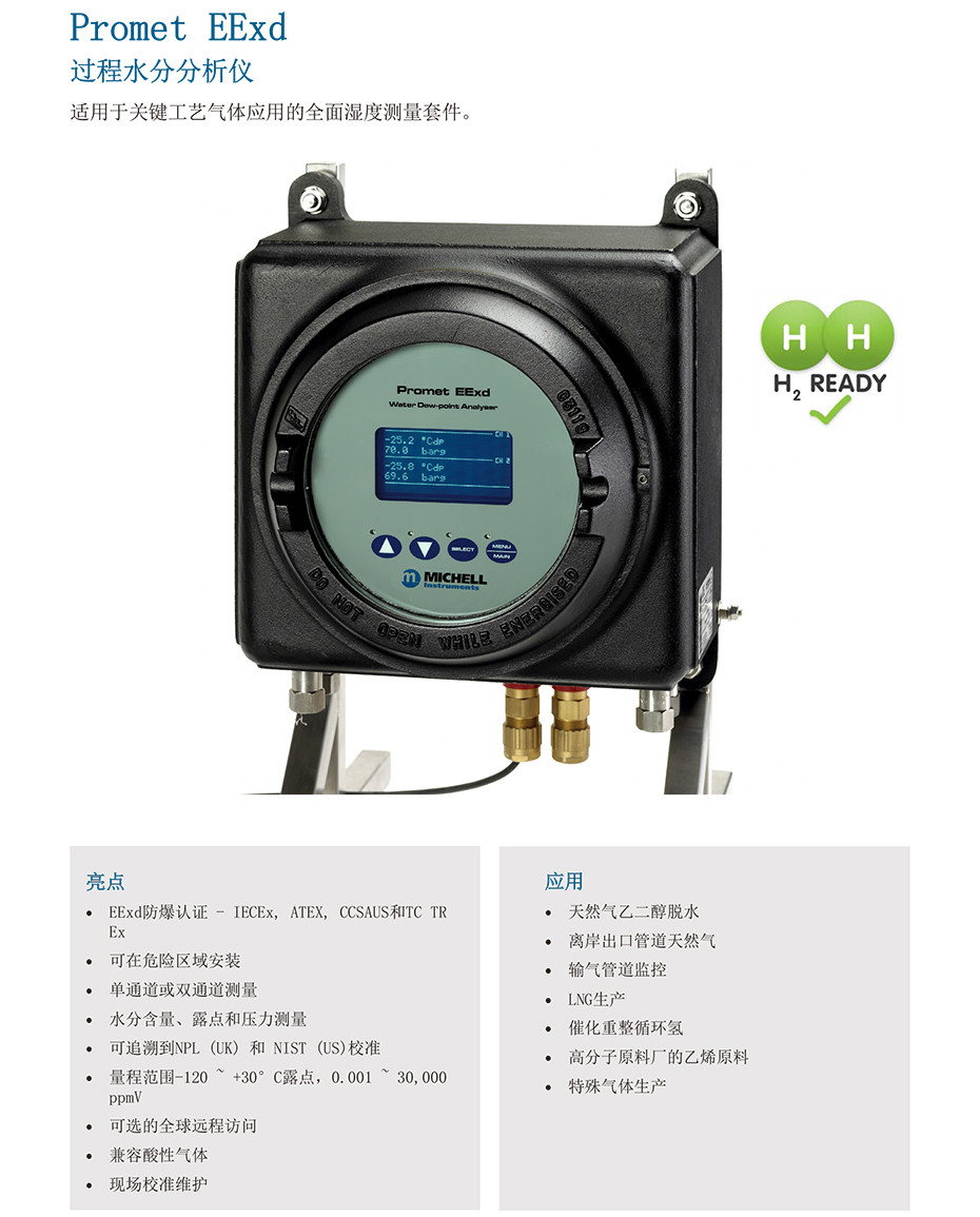 Promet EExd 過程水分分析儀
