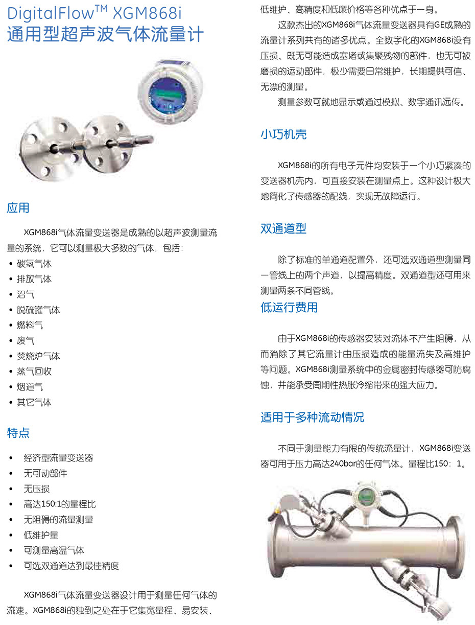 XGM868i 通用型超聲波氣體流量計(jì)